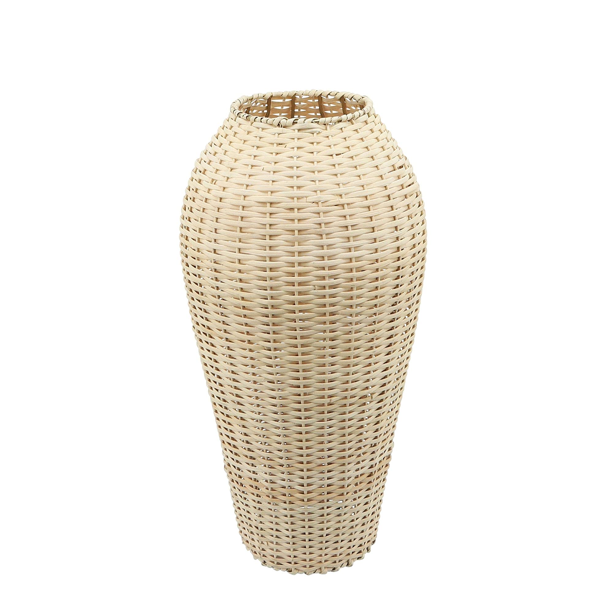 Natural Brown Wicker Weave Vase - 21