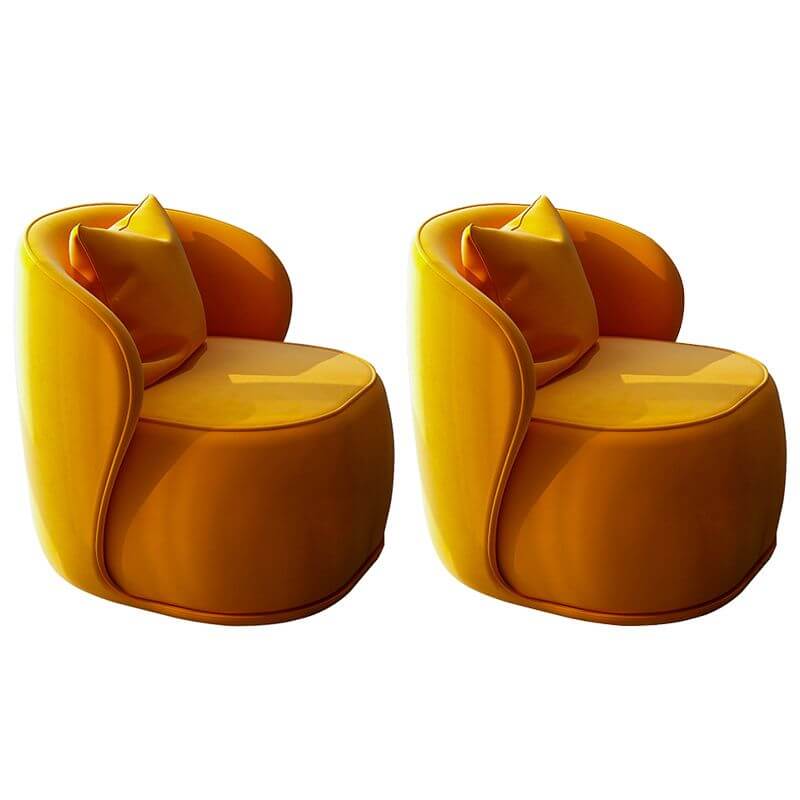 Luxury Velvet Upholstered Armless Chair 31.5