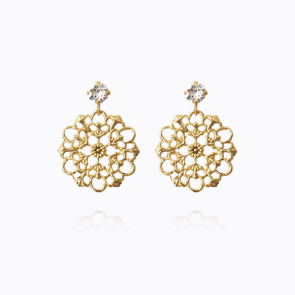 Andrea Crystal Earrings for Women - Elegant Dangle Drop Earrings for Party, Wedding & Evening Wear