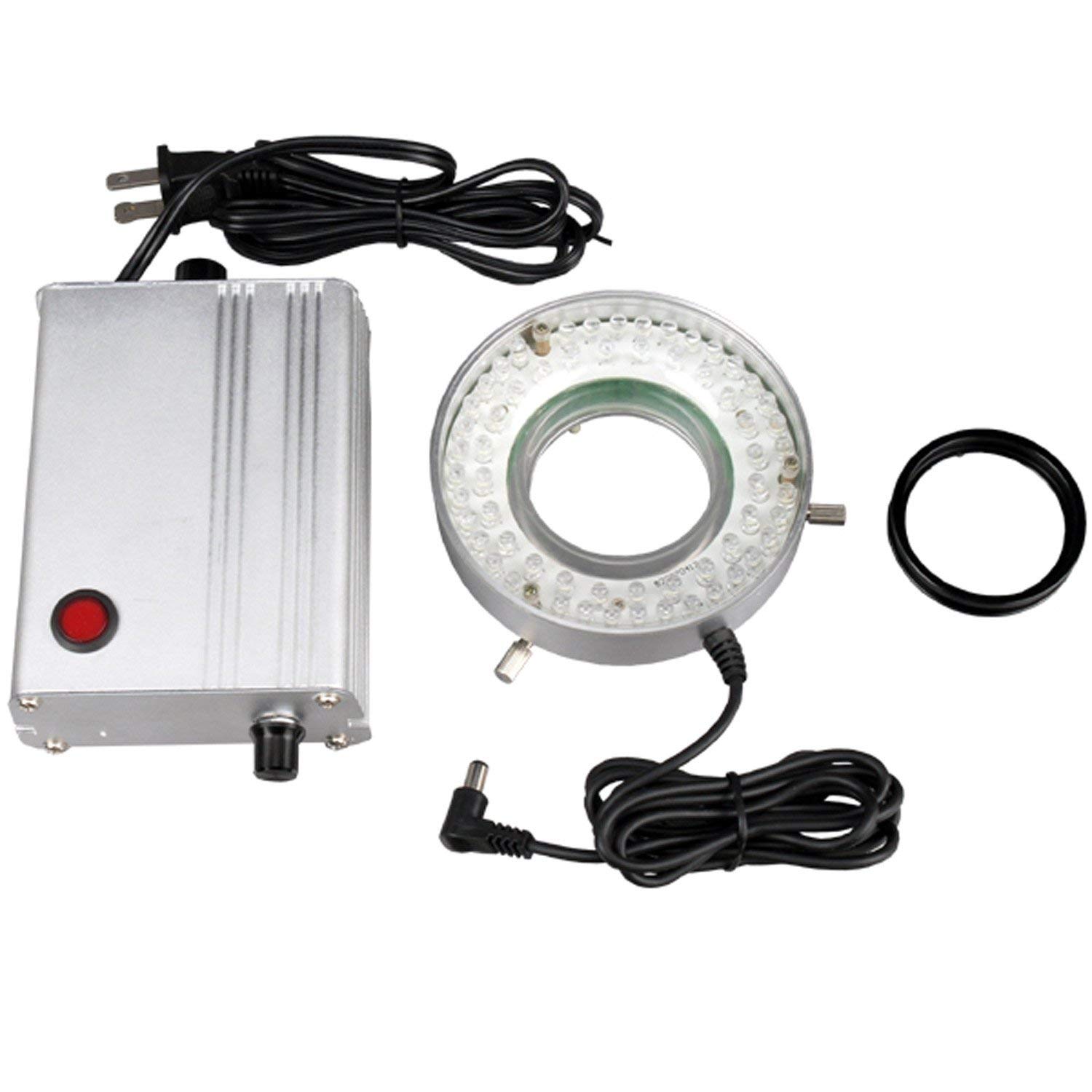 AmScope LED-80MW 80-LED Microscope Ring Light for Lab & Inspection