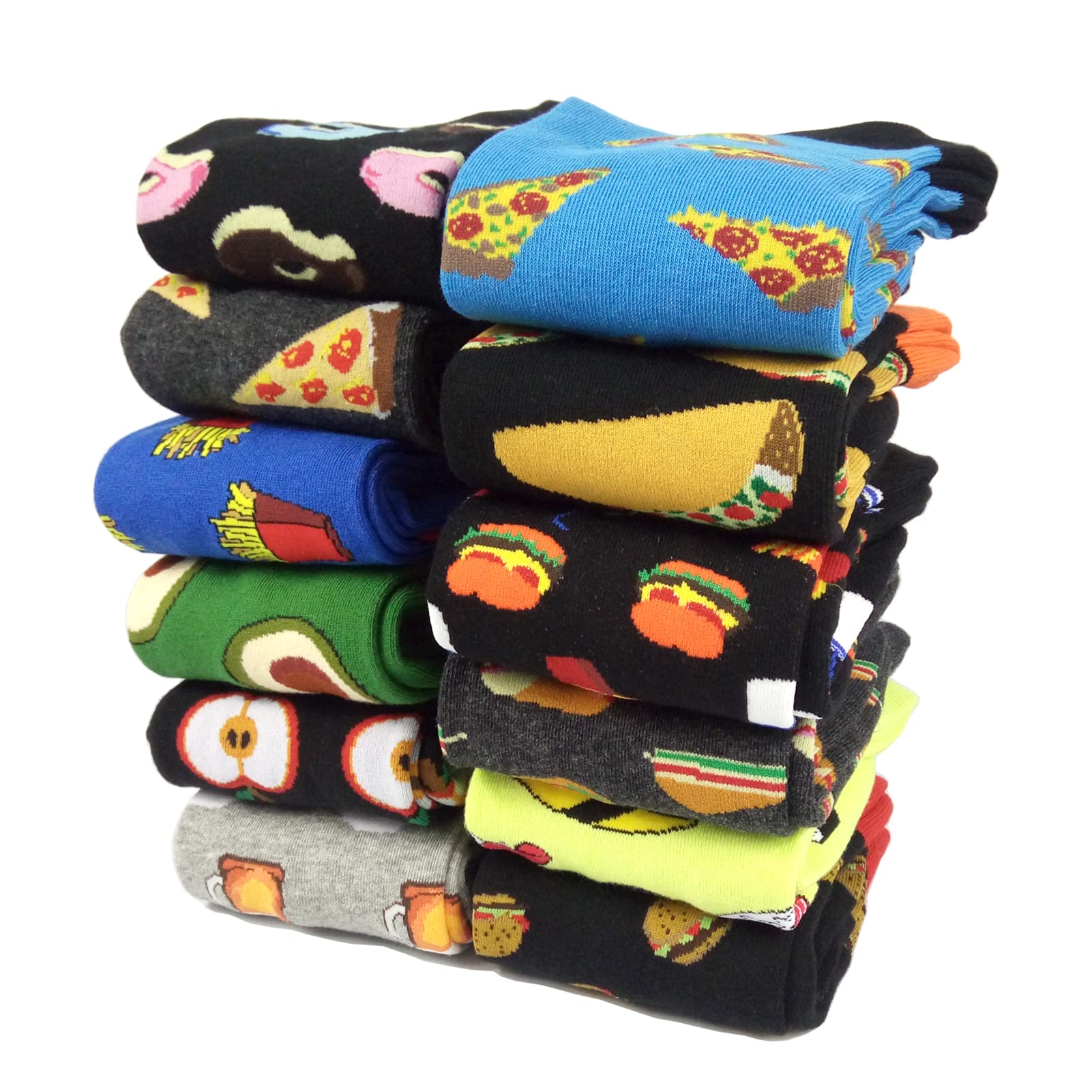 Funny Men's Dress Socks with Crazy Patterns - 100% Cotton Novelty Socks for Men - Perfect Gifts for Christmas, Birthday & Office Parties - Great for Casual Wear, Costume Outfits & Gift Giving