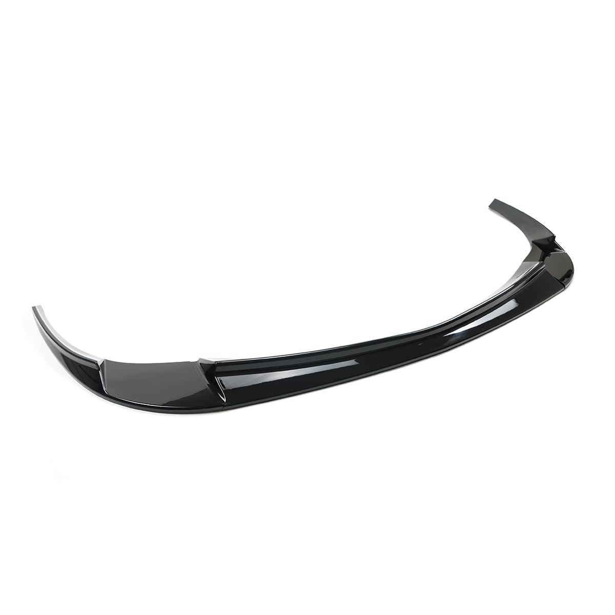 Glossy Black Front Bumper Lip Splitter (3-Piece Set) - Compatible with 2005-2013 Chevy Corvette C6 Base Models | Enhance Style & Aerodynamics for Street Racing & Car Shows