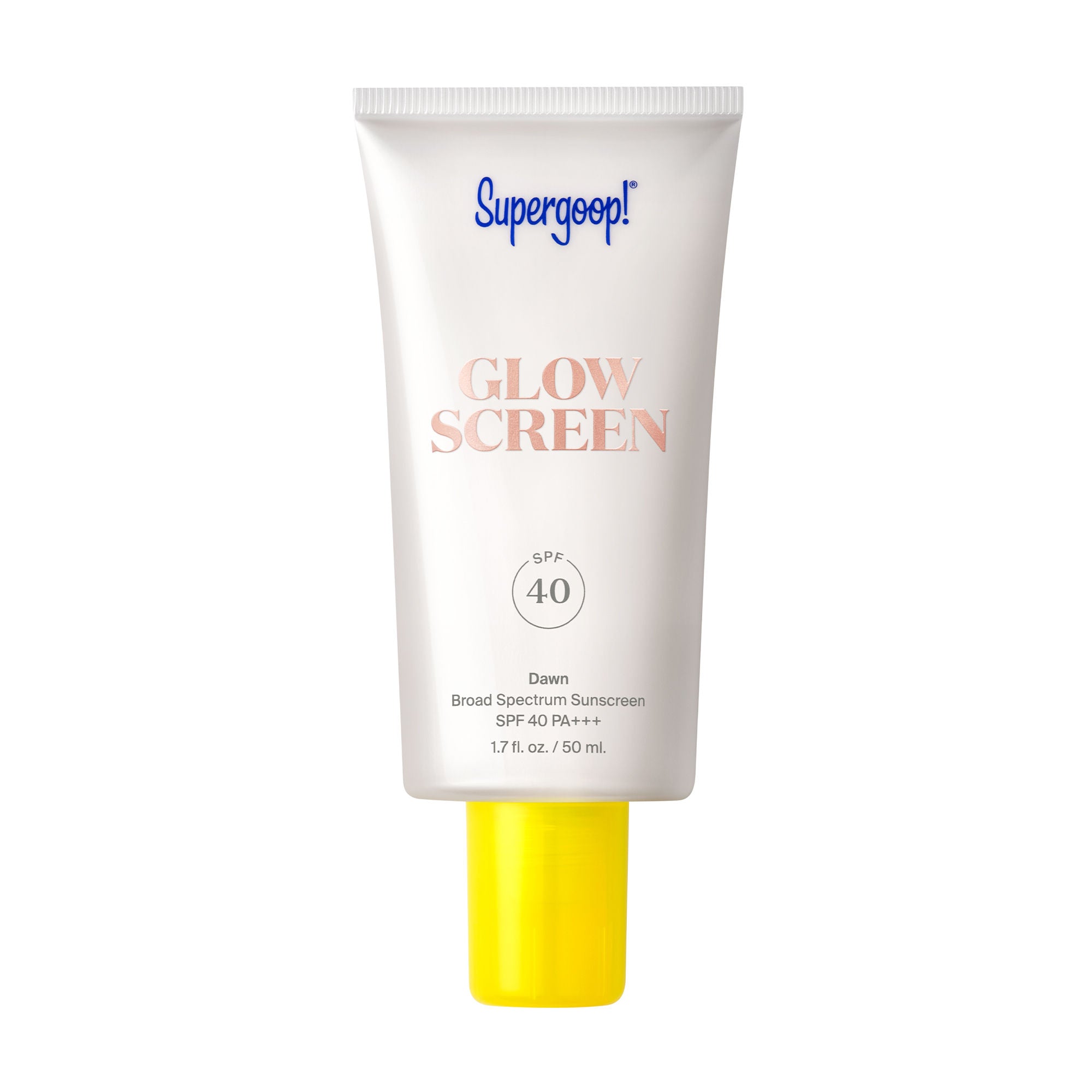 Supergoop! Glowscreen SPF 40 Hydrating Face Sunscreen with Dewy Finish - Broad Spectrum UVA/UVB Protection, Vitamin B5 & Hyaluronic Acid - Perfect for Daily Wear Under Makeup or as a Standalone Glow Booster