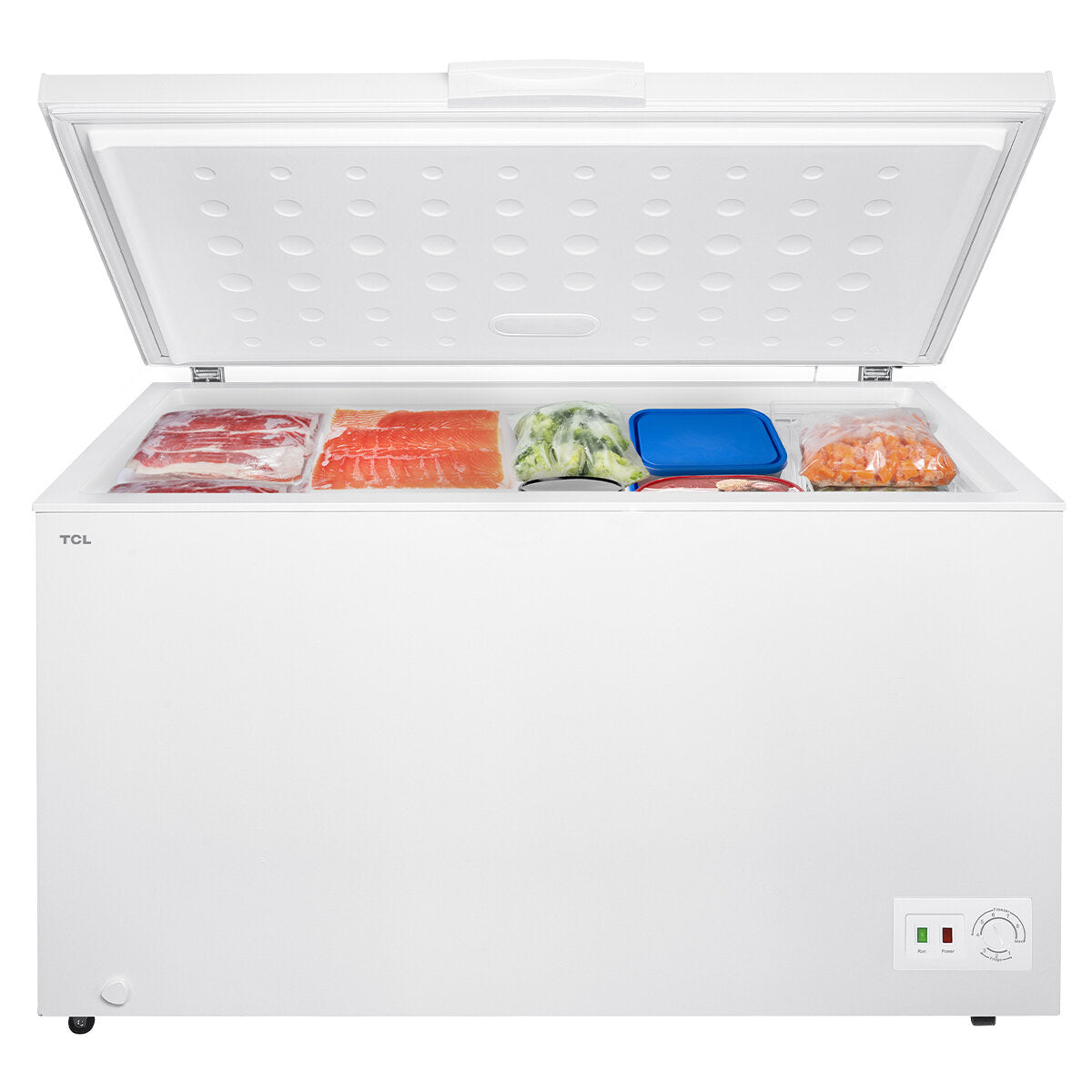 TCL 198L Hybrid Chest Freezer F205CFW - Energy Efficient Upright Deep Freezer for Home, Garage & Restaurant Use - Perfect for Frozen Food Storage & Bulk Meal Prep
