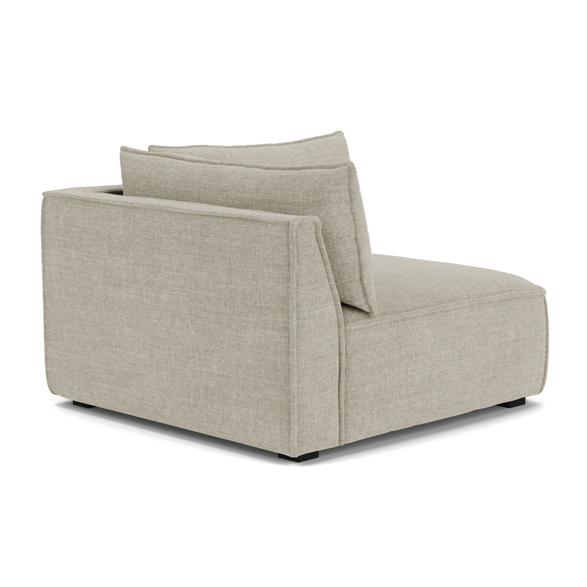 Stylish Daphne Fabric Left Corner Modular Sofa - 1 Seater Modern Living Room Furniture for Small Spaces & Apartments