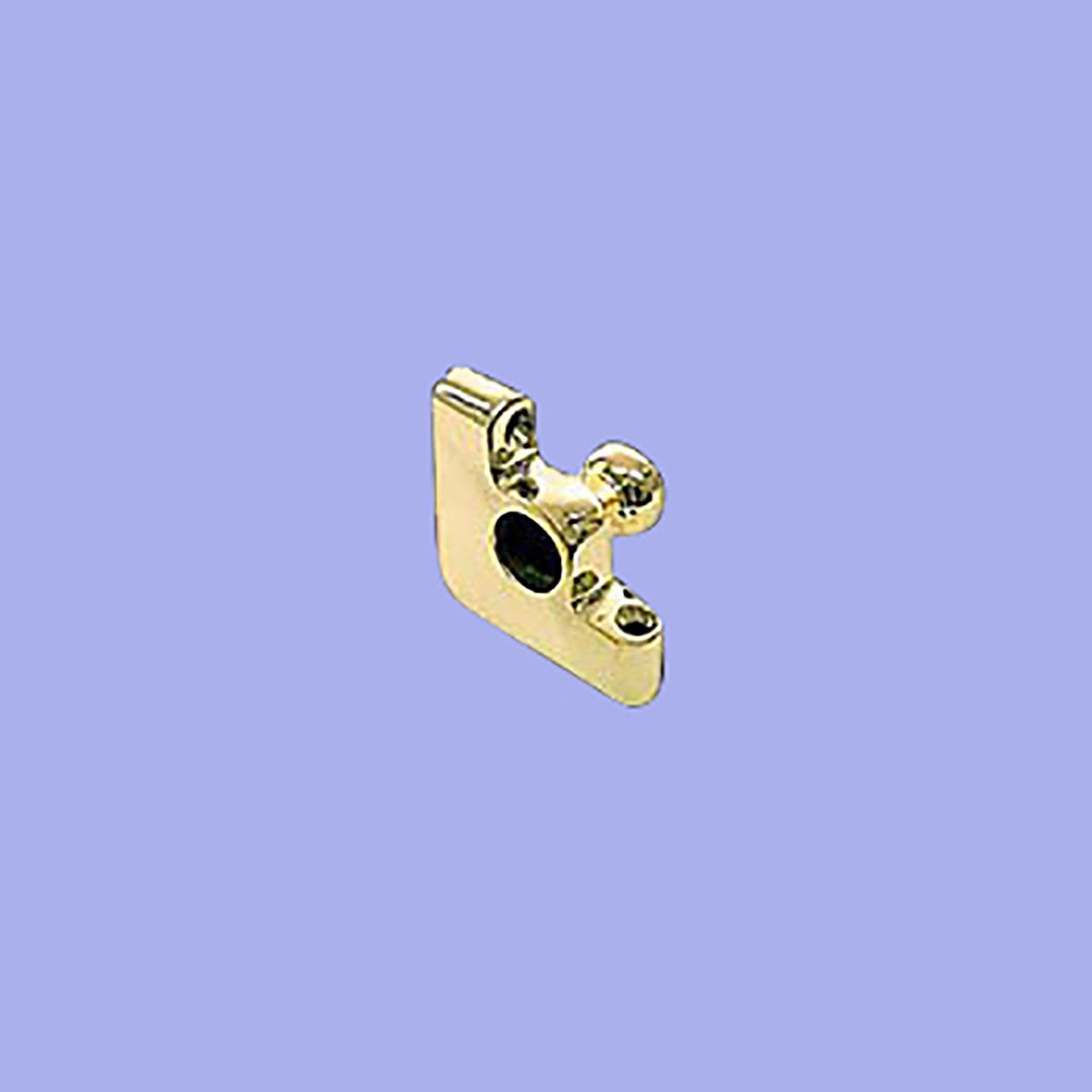 Solid Brass Carpet Rod Bracket - Right Side Ball End for Secure Carpet Installation | Perfect for Home Renovation, Staircase & Doorway Decor