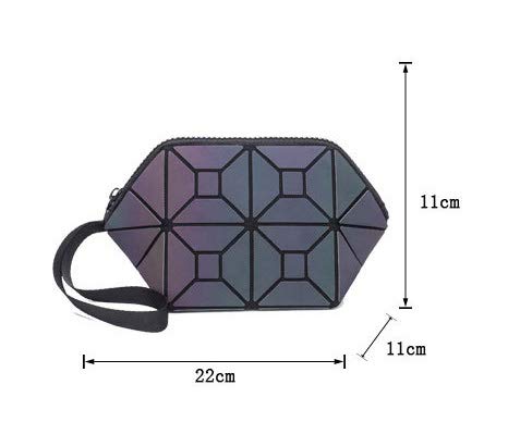 Holographic Geometric Tote Bag for Women - Stylish & Reflective for Night Out