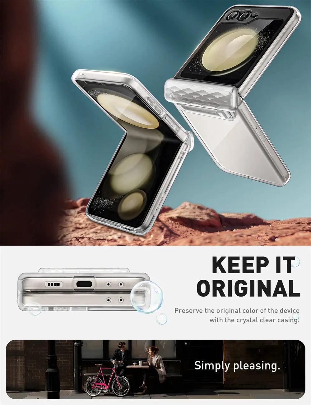 Galaxy Z Flip 6 Case | BLASON Cosmo Slim Clear Protective Cover with Shockproof Design for Samsung Galaxy Z Flip 6 - Perfect for Everyday Use, Travel & Outdoor Activities