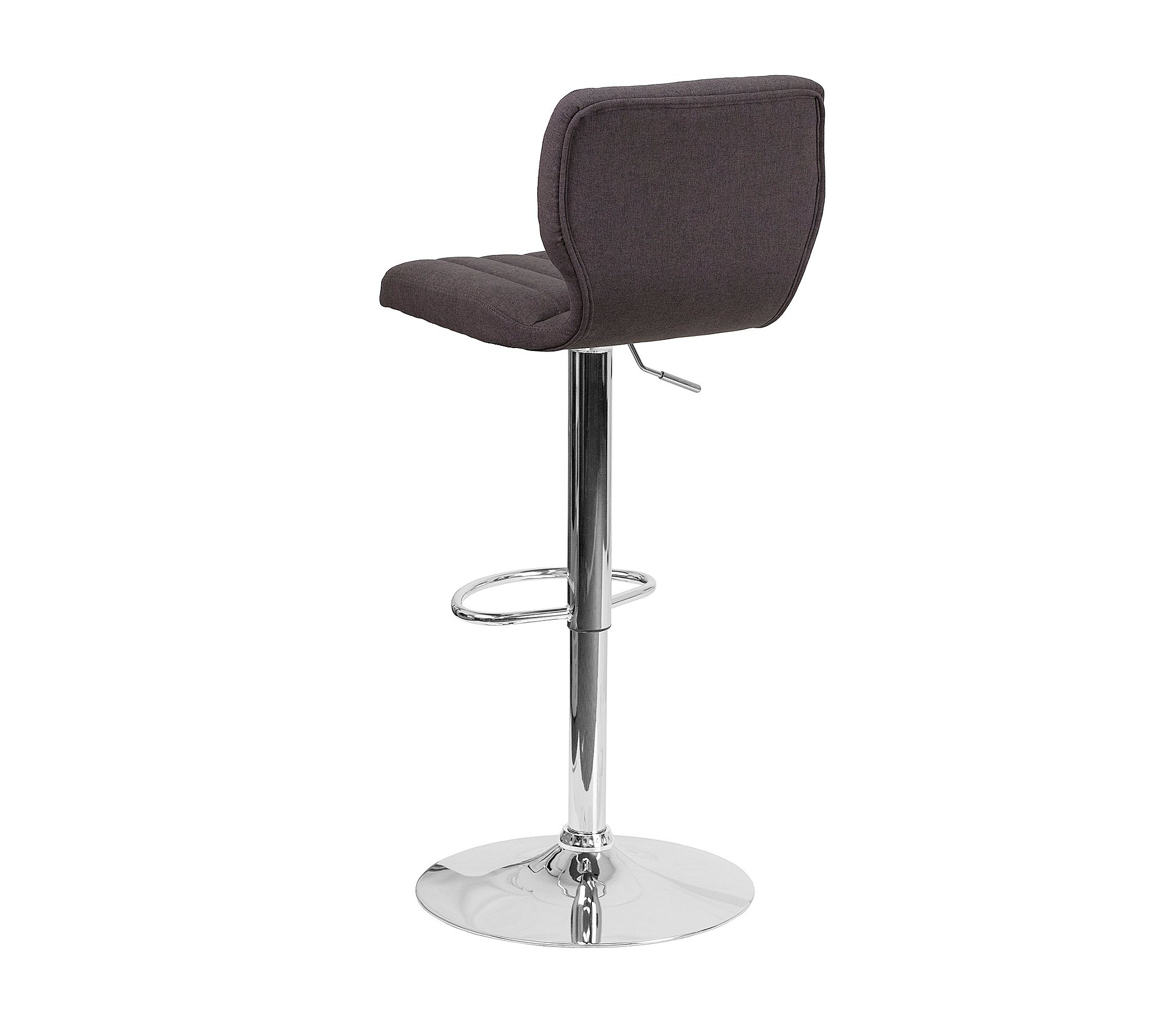 Flash Furniture Contemporary Charcoal Fabric Adjustable Height Bar Stool - 24