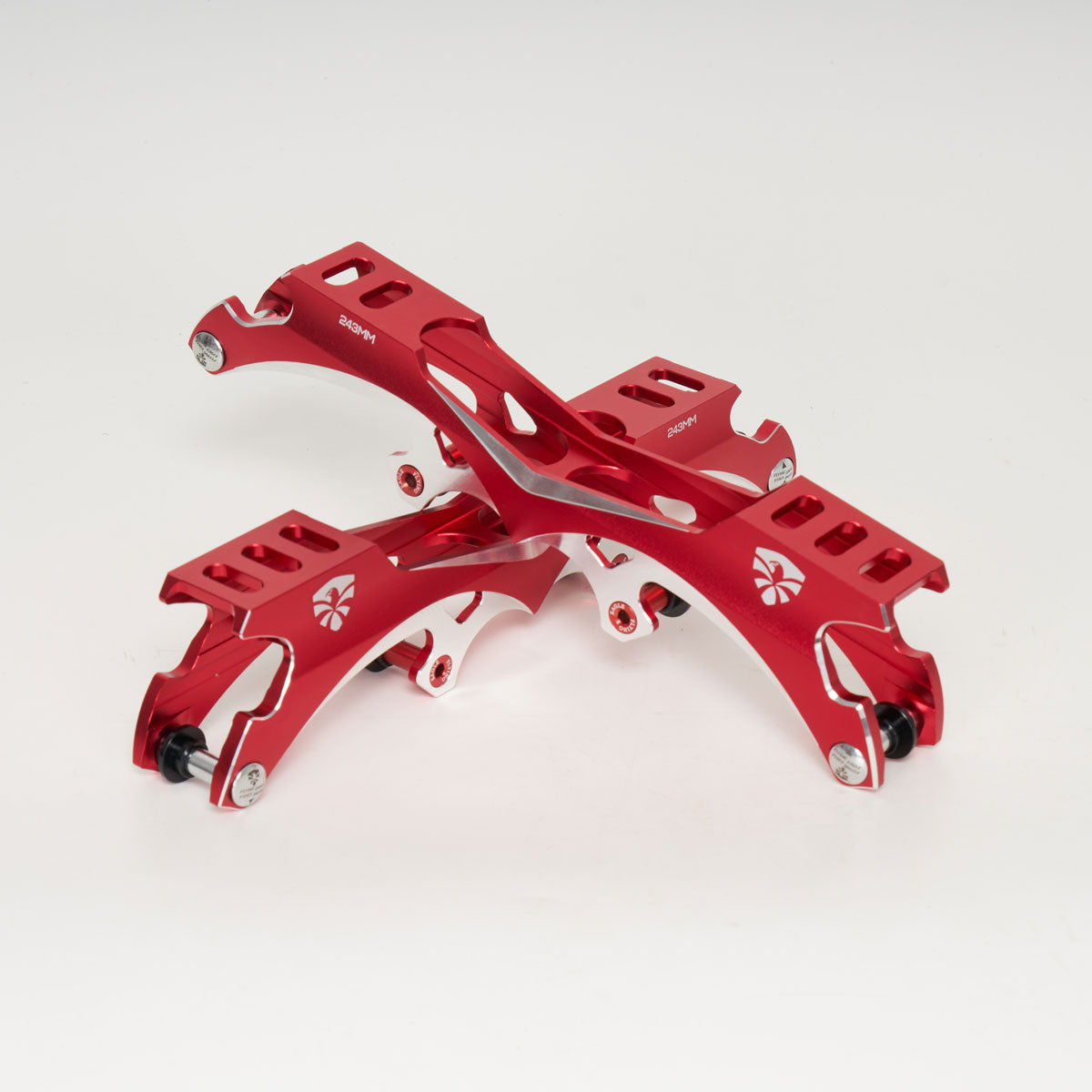 Flying Eagle Drift 2 Inline Skate Frame 243mm - High Performance Red Rollerblade Frames for Aggressive Skating & Urban Drifting