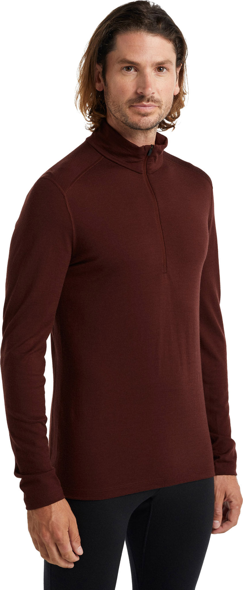 200 Oasis LS Half Zip Base Layer for Men - Thermal Long Sleeve Moisture-Wicking Shirt - Perfect for Hiking, Skiing & Cold Weather Outdoor Activities