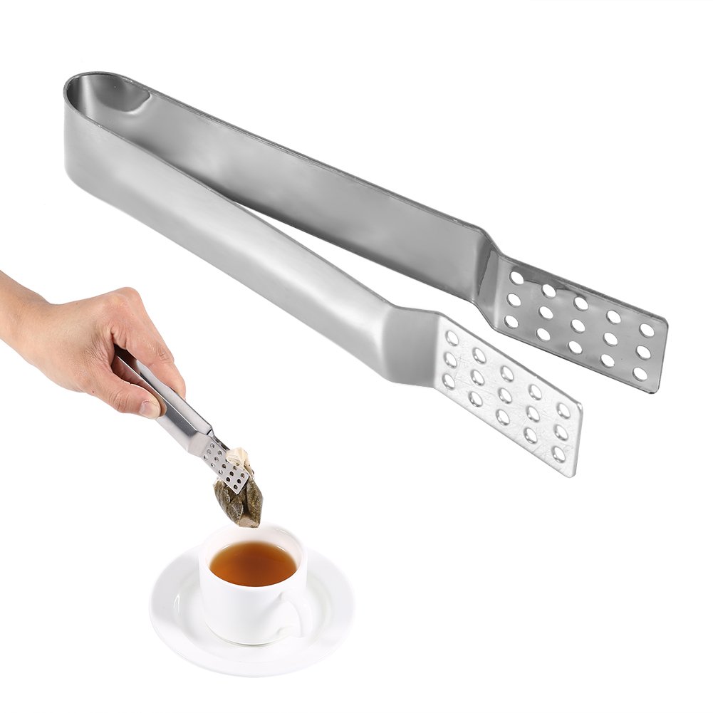 Stainless Steel Kitchen Clamp - 5.31 Inch Multipurpose Clip for Tea Bags, Food, and Kitchen Use - Perfect for Tea Houses, Restaurants, and Home Cooking