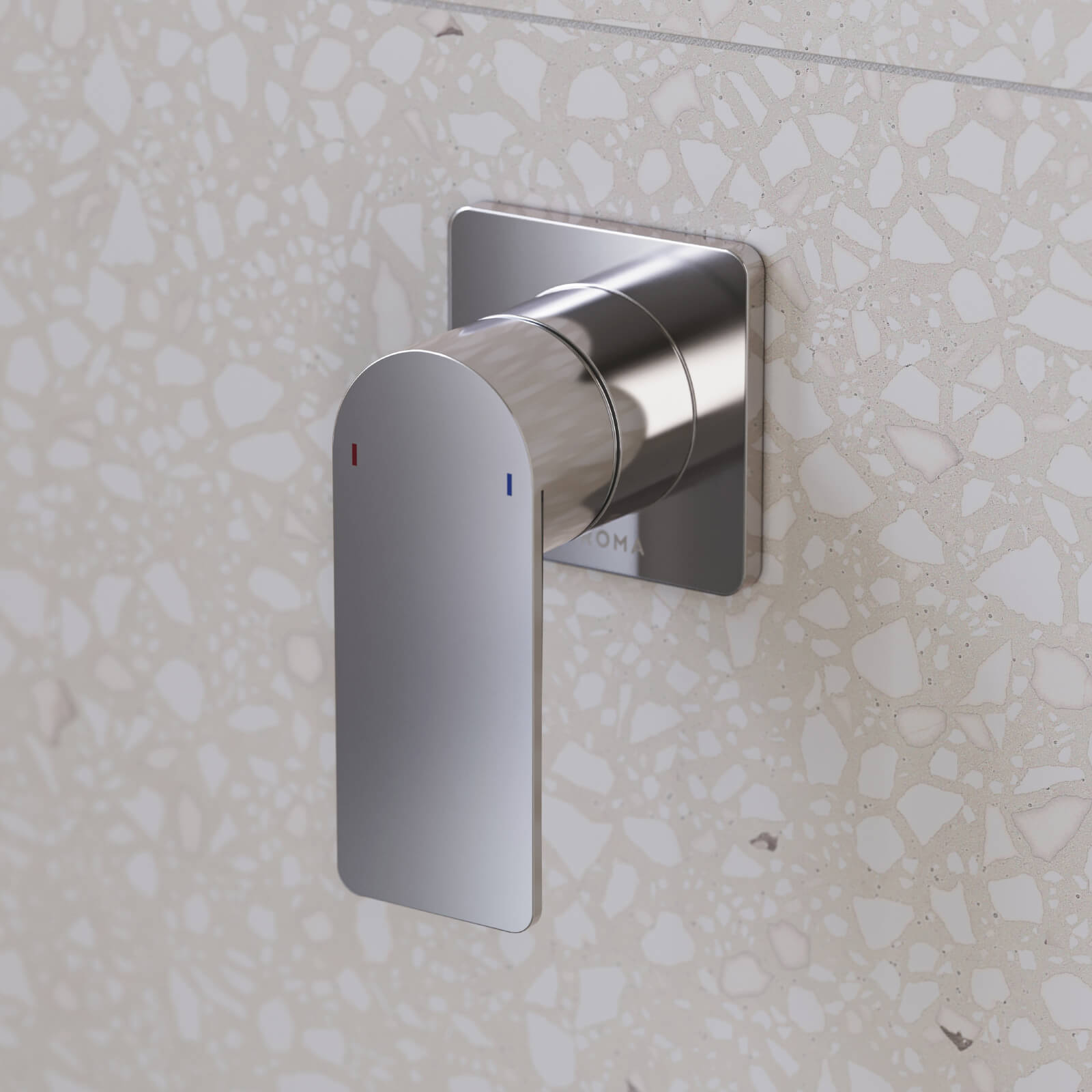 Caroma Urbane II Bath Shower Mixer - Square Chrome Finish for Modern Bathrooms | Sleek & Durable Bathroom Faucet for Showers and Bathtubs