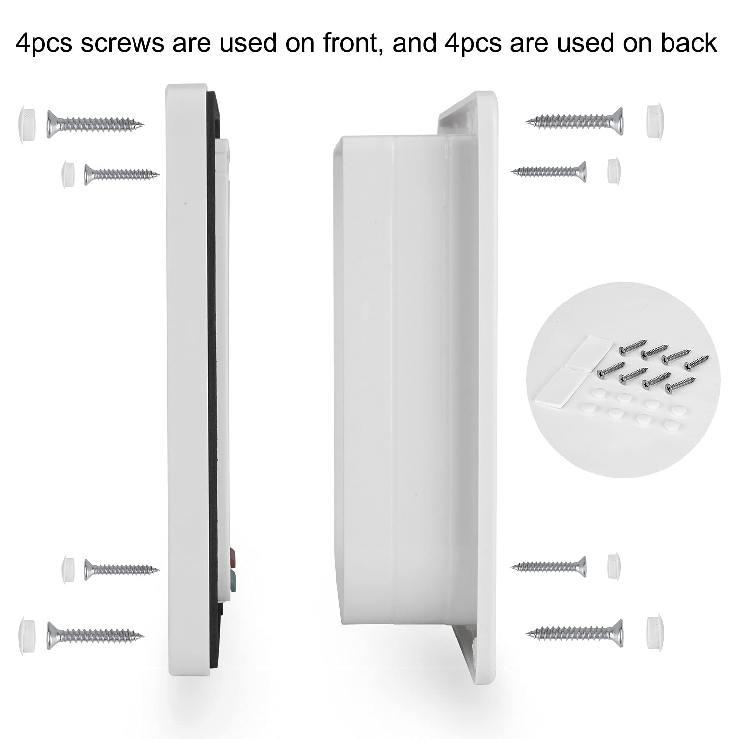 Depets Medium Cat Flap Door with 4-Way Lock (7.5