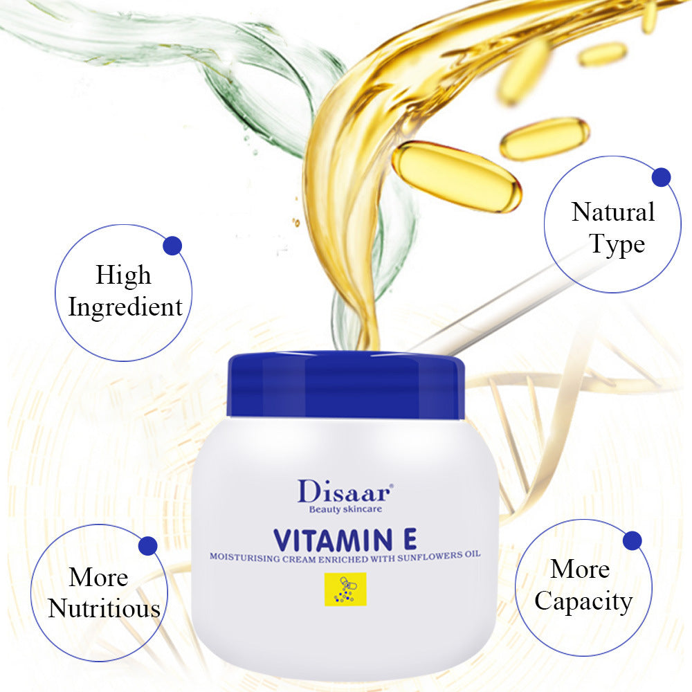Vitamin E Face Cream - Hydrating & Brightening Moisturizer for Dry Skin | Anti-Aging Skincare for Women & Men | Day & Night Use