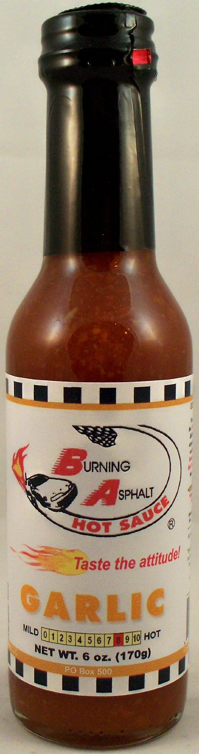 Garlic Habanero Hot Sauce - 6oz Bottle - Spicy Pepper Sauce for Tacos, Wings & BBQ - Premium Artisan Hot Sauce by Burning Asphalt Sauces