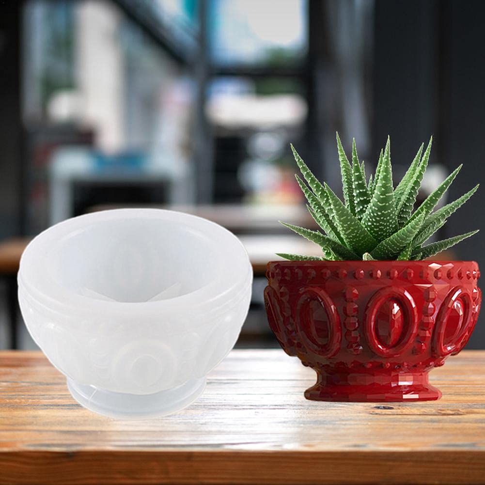 Premium Silicone Concrete Flower Pot Molds for DIY Cement, Clay & Resin Crafts - Round Bowl Planter Molds for Candle & Soap Making - Perfect for Home Decor, Garden Projects & Handmade Gifts