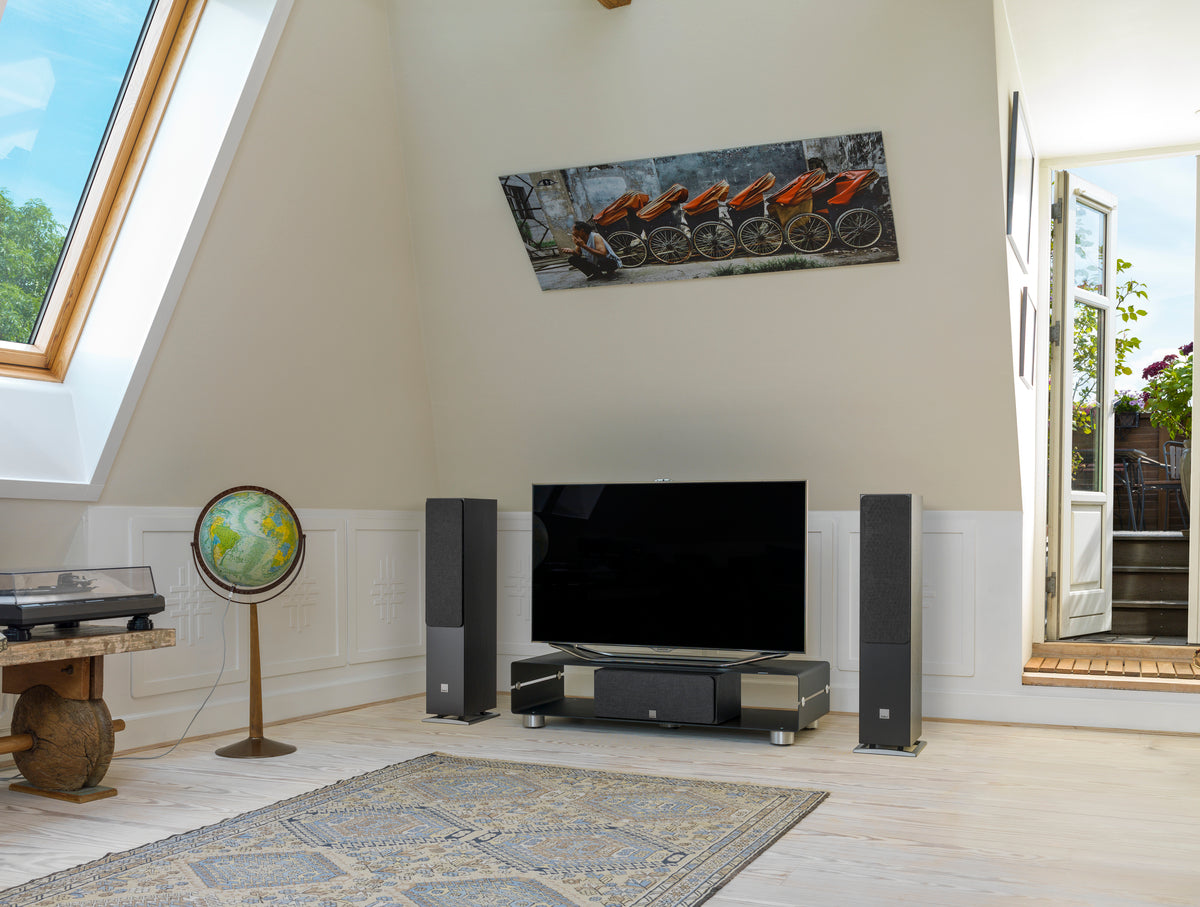DALI Oberon 5 Floorstanding Speakers - Premium HiFi Stereo Tower Speakers for Home Theater & Music (Pair) - Perfect for Living Room, Home Theater & Audiophile Listening