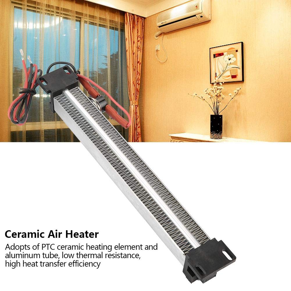 220V 500W Ceramic Air Electric Heater with Insulated Thermistor - 186mm Corrugated Length for HVAC, Home Heating & Industrial Equipment - Perfect for Air Conditioners, Electric Heaters & Precision Instruments