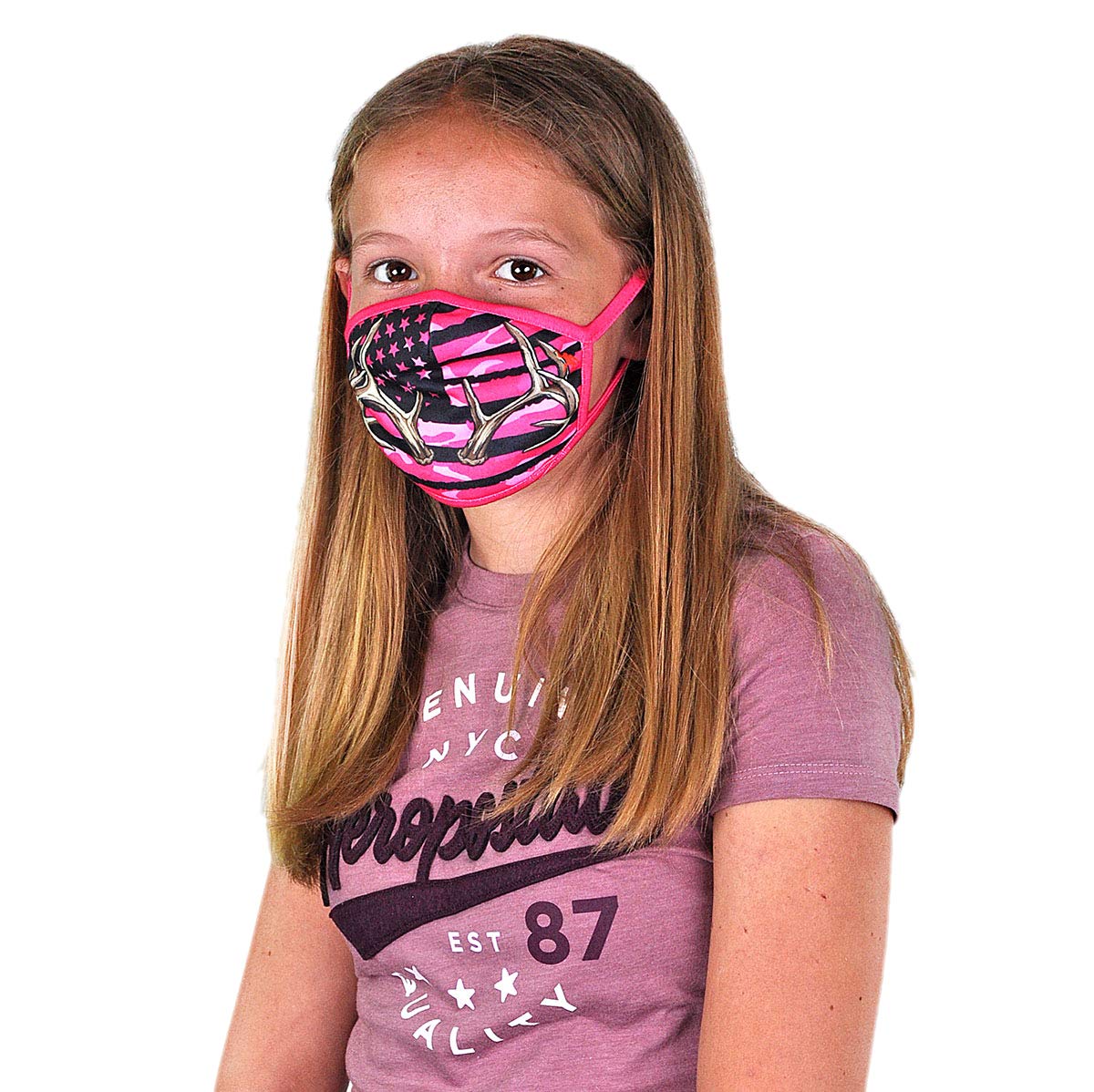 Wild Republic Wild Smiles Reusable Washable Half Face Mask - Comfortable & Breathable for Outdoor Activities, Travel, and Daily Protection