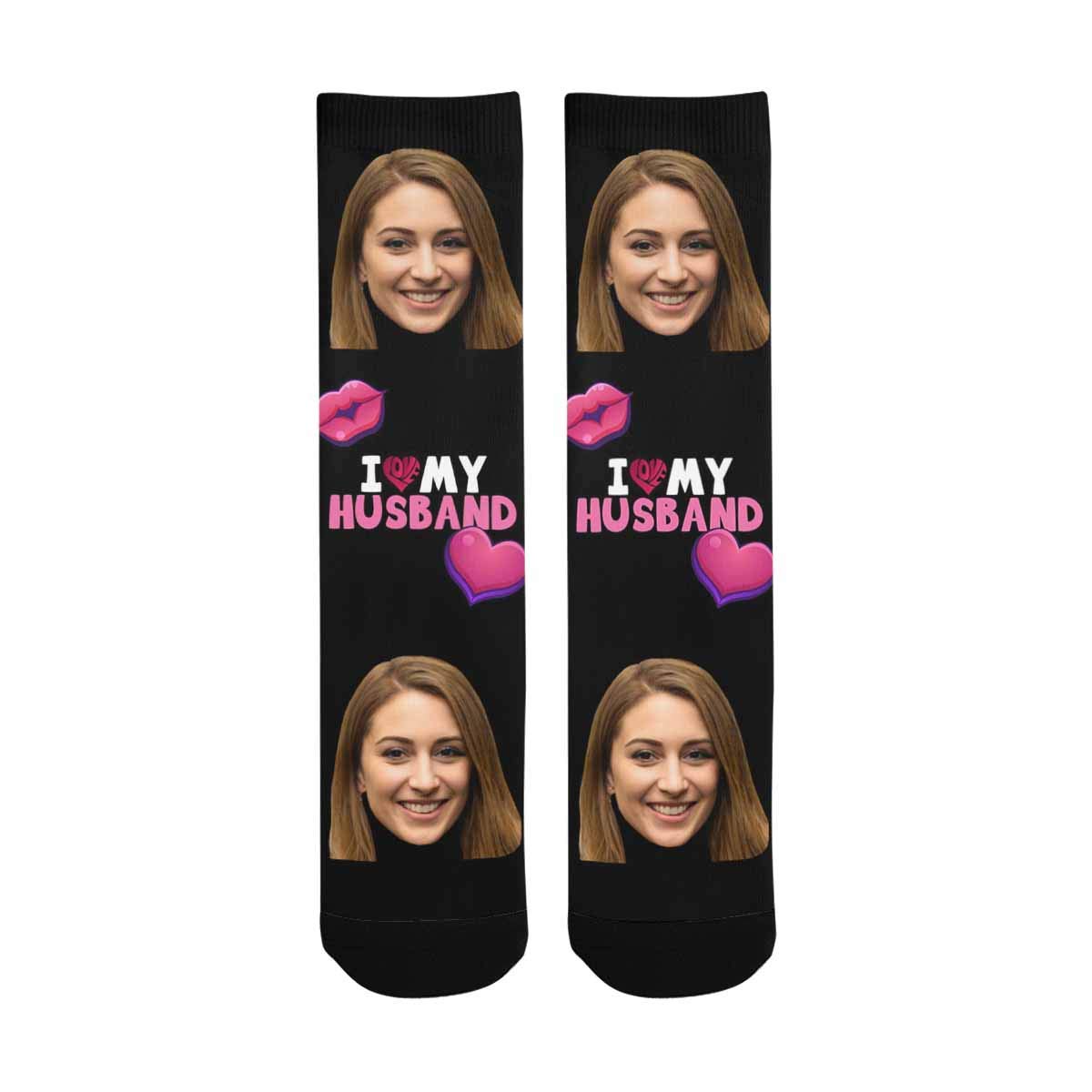 Custom Photo Socks - Personalized Funny Face Print Socks for Birthday Gifts | Unique Novelty Socks for Parties, Christmas Presents & Couple Gifts