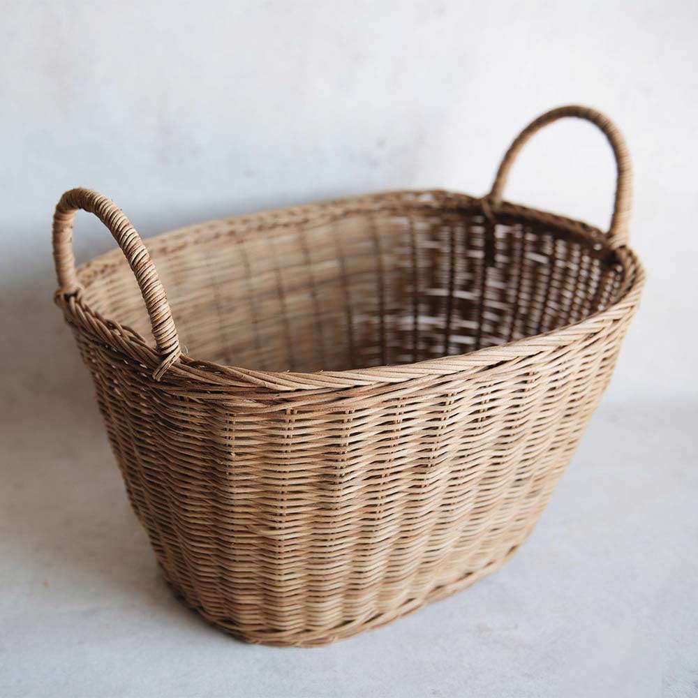 Handwoven Rattan Catchall Basket - Stylish Home Decor for Keys, Jewelry & Essentials | Perfect for Entryway, Bathroom & Bedroom Organization