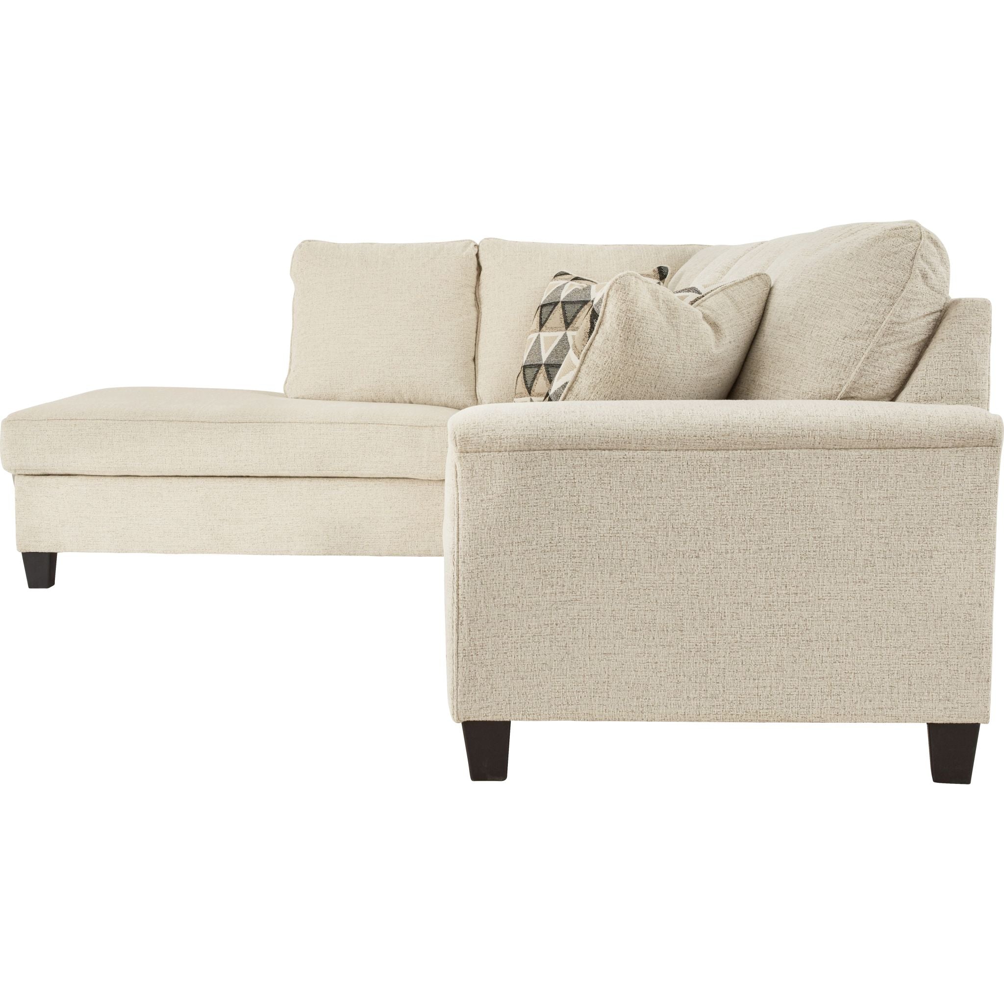 Abinger 2-Piece Sectional Sofa with Chaise Lounge - Modern L-Shaped Living Room Couch for Small Spaces, Apartment & Family Room Furniture