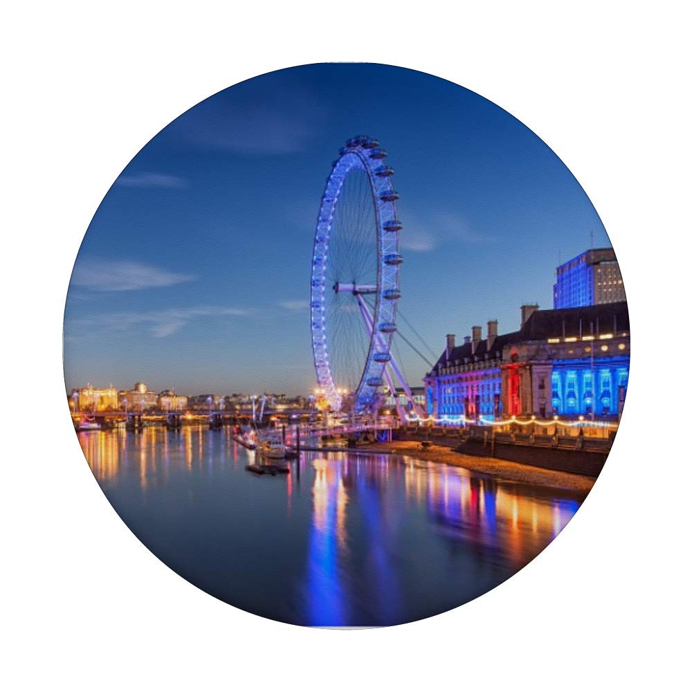 London Eye Skyline at Night - Stunning Nighttime View of London | Perfect for Wall Art, Home Decor & Travel Souvenirs