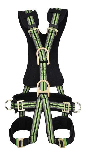 Kratos 5-Point Full Body Safety Harness for Construction, Roofing & Fall Protection - Heavy Duty Comfortable Work Harness for Men & Women