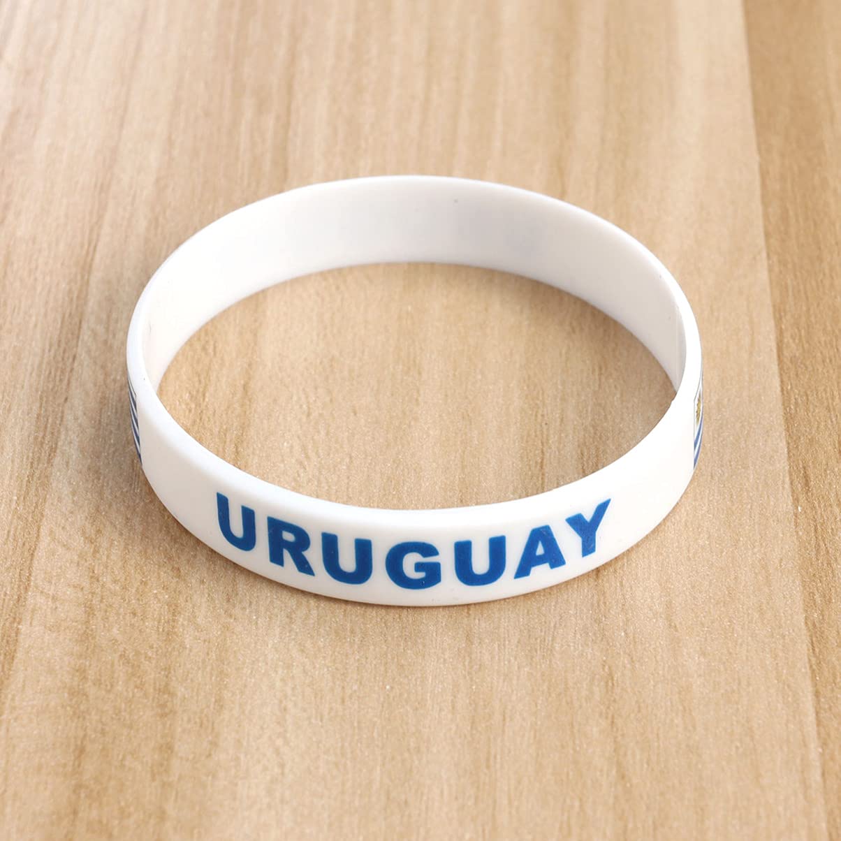 BESTOYARD 6-Pack Uruguay Flag Silicone Wristbands - Patriotic Rubber Bracelets for Sports Games, Football Matches & National Pride - Perfect for Fans, Races & International Events