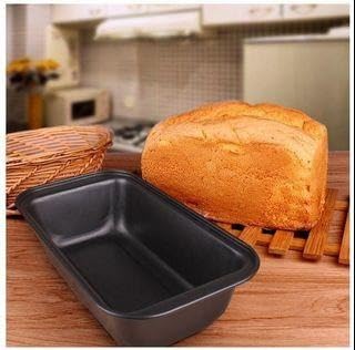 Premium Non-Stick Carbon Steel Rectangle Cake Pan - Teflon Coated Baking Tray for Bread, Loaf & Cake - Microwave & OTG Safe - Ideal for Home Baking, Birthday Parties & Professional Bakeries (Large, Black)
