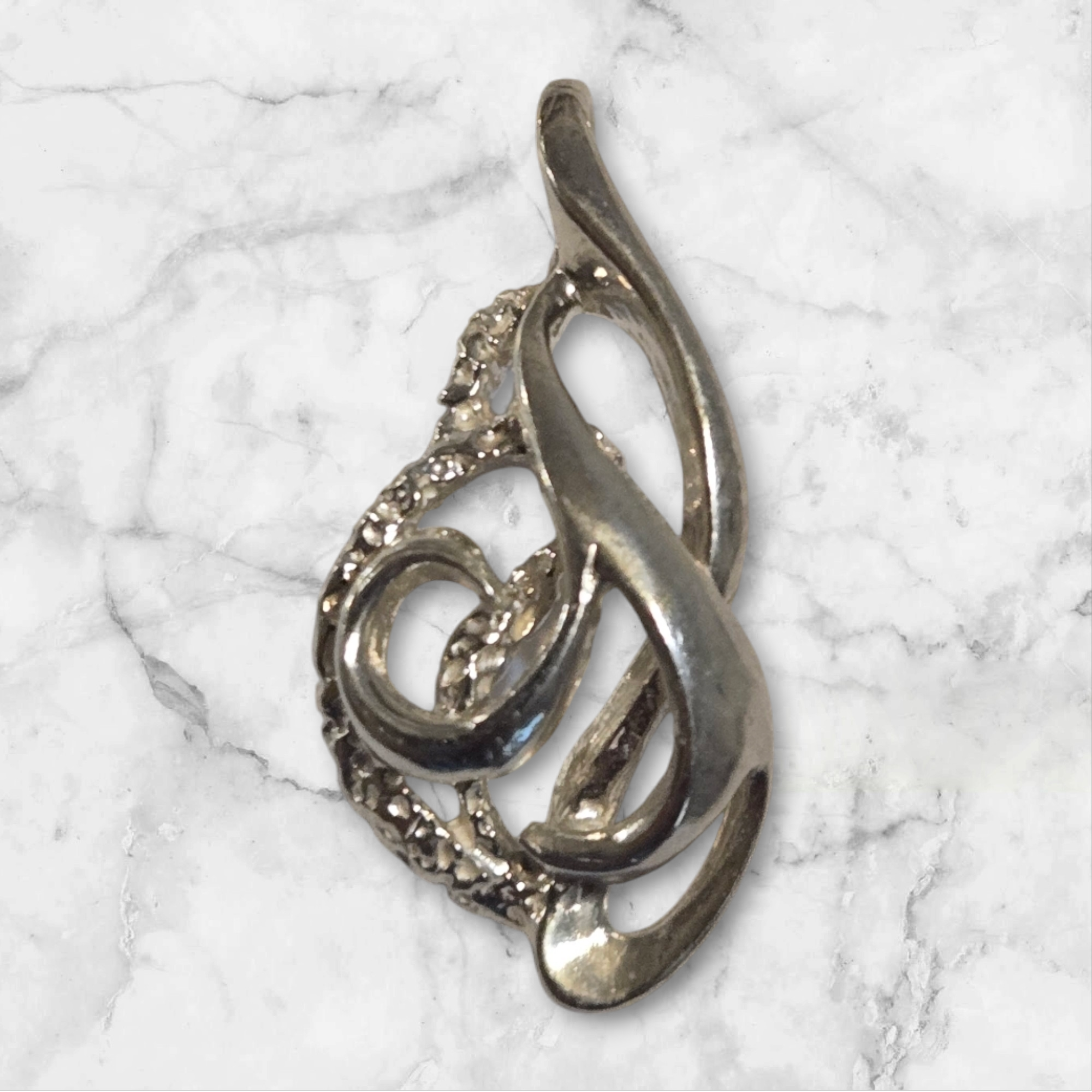 Free Form Pendant Necklace with 18 Inch Sterling Silver Chain - Handcrafted in USA | Perfect for Gifts, Anniversaries & Everyday Elegance