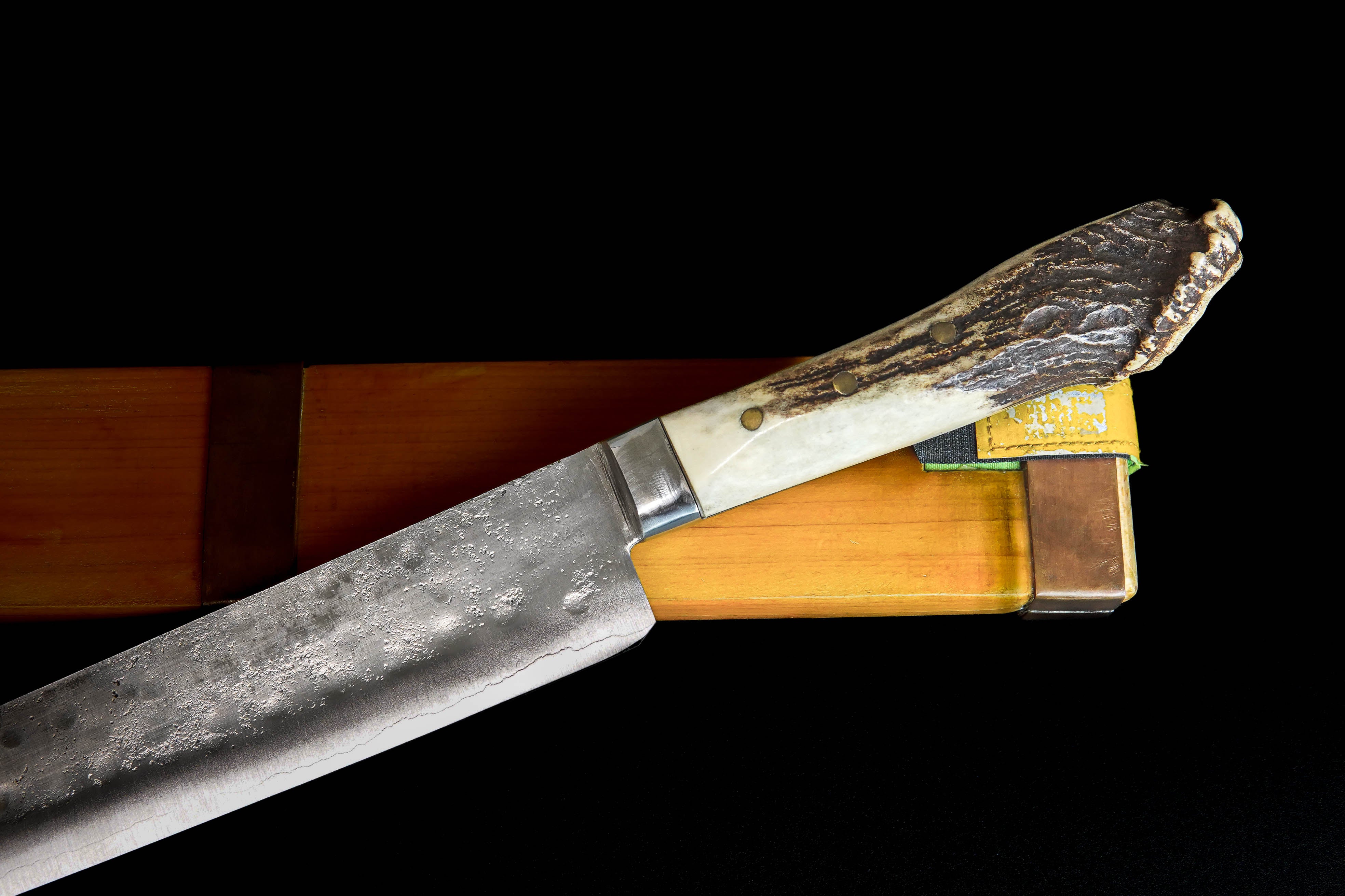 Premium Fujiwara Teruyasu 360mm Sujihiki Japanese Slicing Knife with Custom Wooden Handle - Perfect for Sushi, Sashimi & Meat Carving