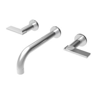 Wall Mount Lavatory Faucet - Modern Bathroom Sink Faucet with High Arc Spout for Home, Hotel & Commercial Use | Perfect for Vanity, Powder Room & Guest Bathroom Installation