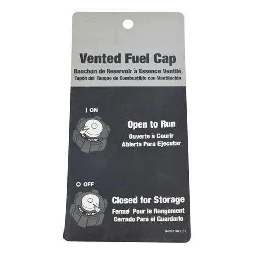 Genuine HOMELITE RYOBI 940971072 Vented Fuel Cap Replacement - Compatible with RIDGID, Troy-BILT, Echo, Powerstroke, Workforce, BLACKMAX - Perfect for Lawn Mowers, Chainsaws & Outdoor Power Equipment