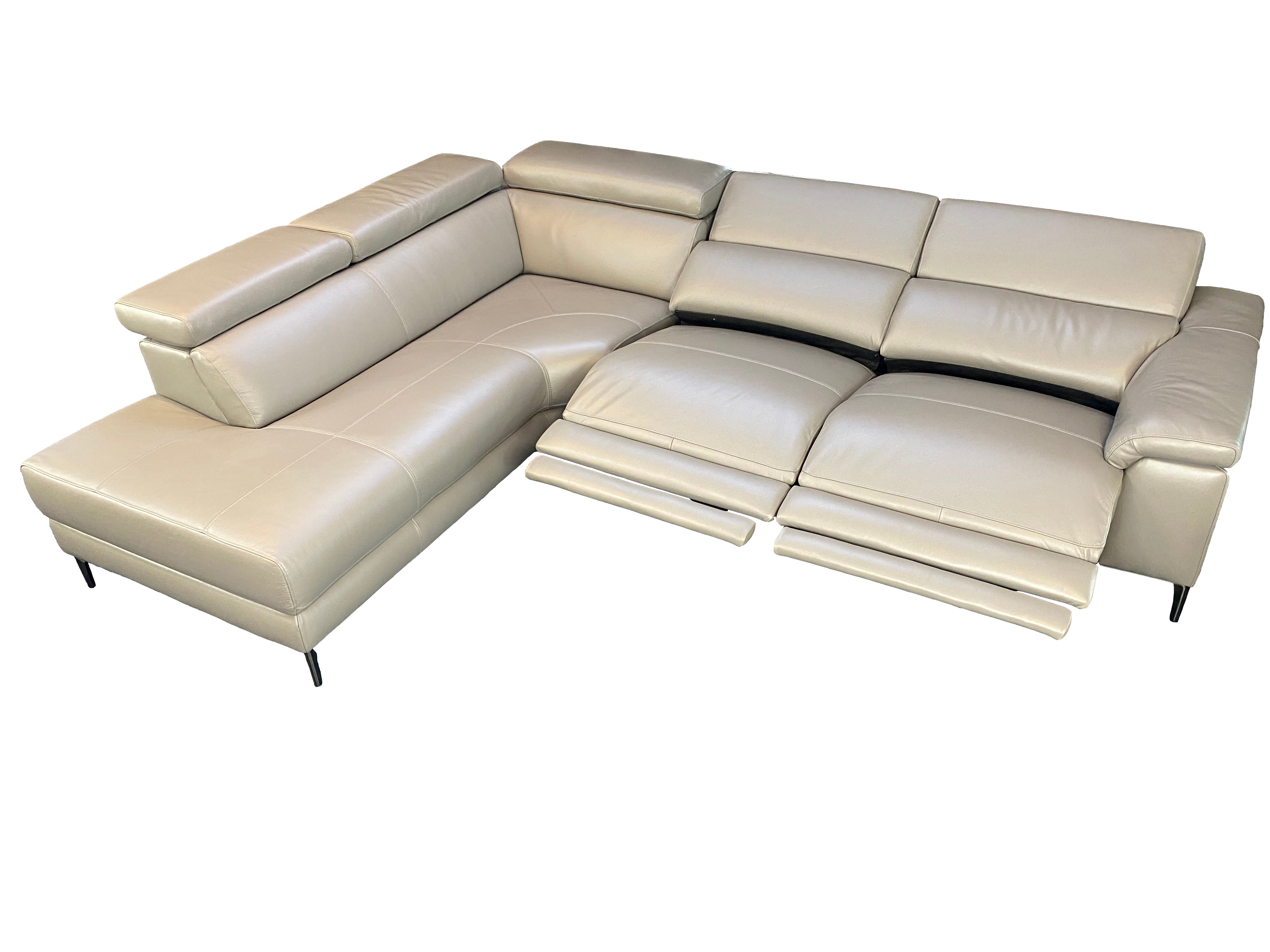 Modern Kanis Power Recliner Sectional Sofa with USB Charging - Comfortable L-Shaped Couch for Living Room, Home Theater & Family Gatherings