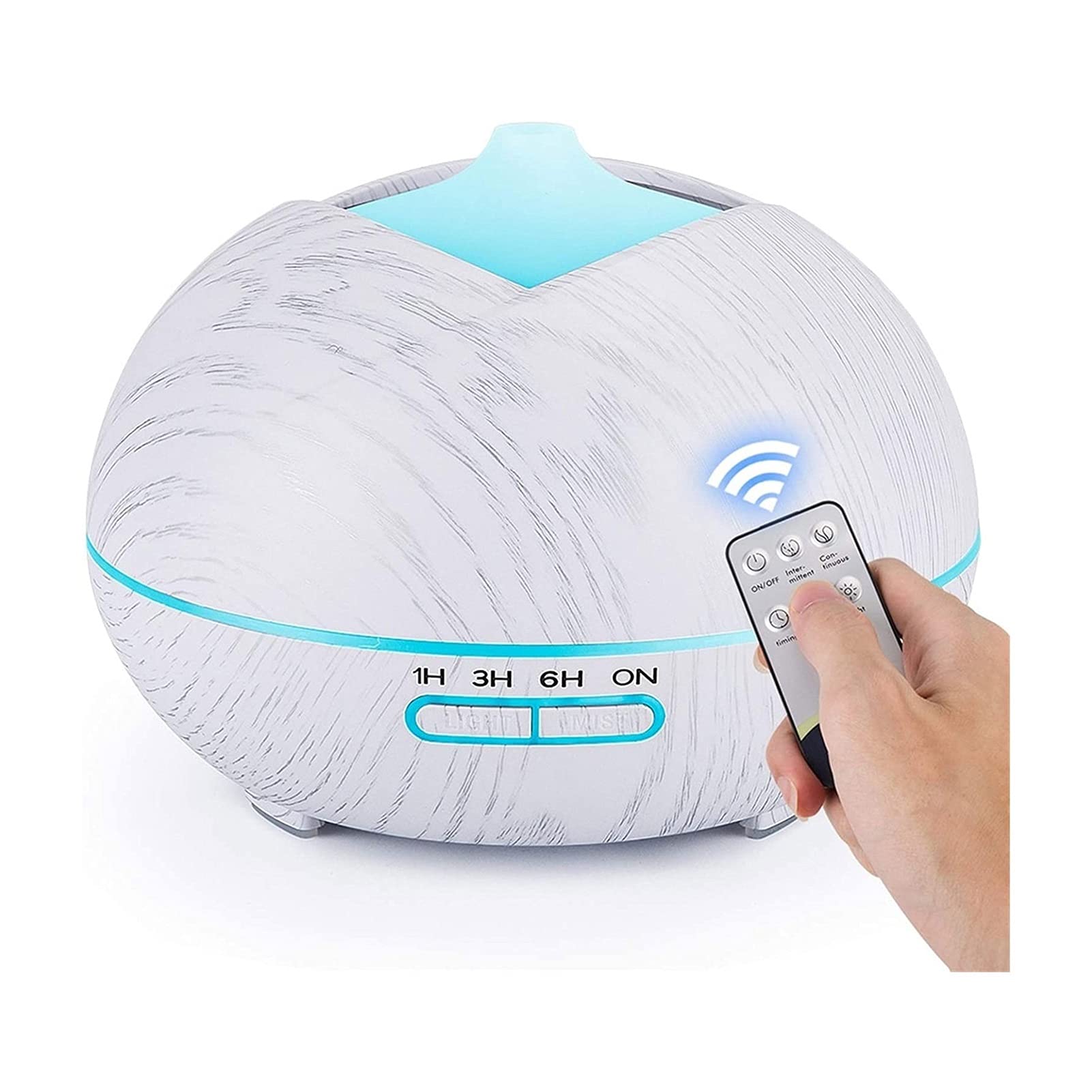 400ml Aromatherapy Essential Oil Diffuser with Remote - Cool Mist Humidifier, 7 Color LED Lights & 3 Timer Settings | Perfect for Bedroom, Office, Yoga & Spa Relaxation | Auto Shut-Off Safety Feature