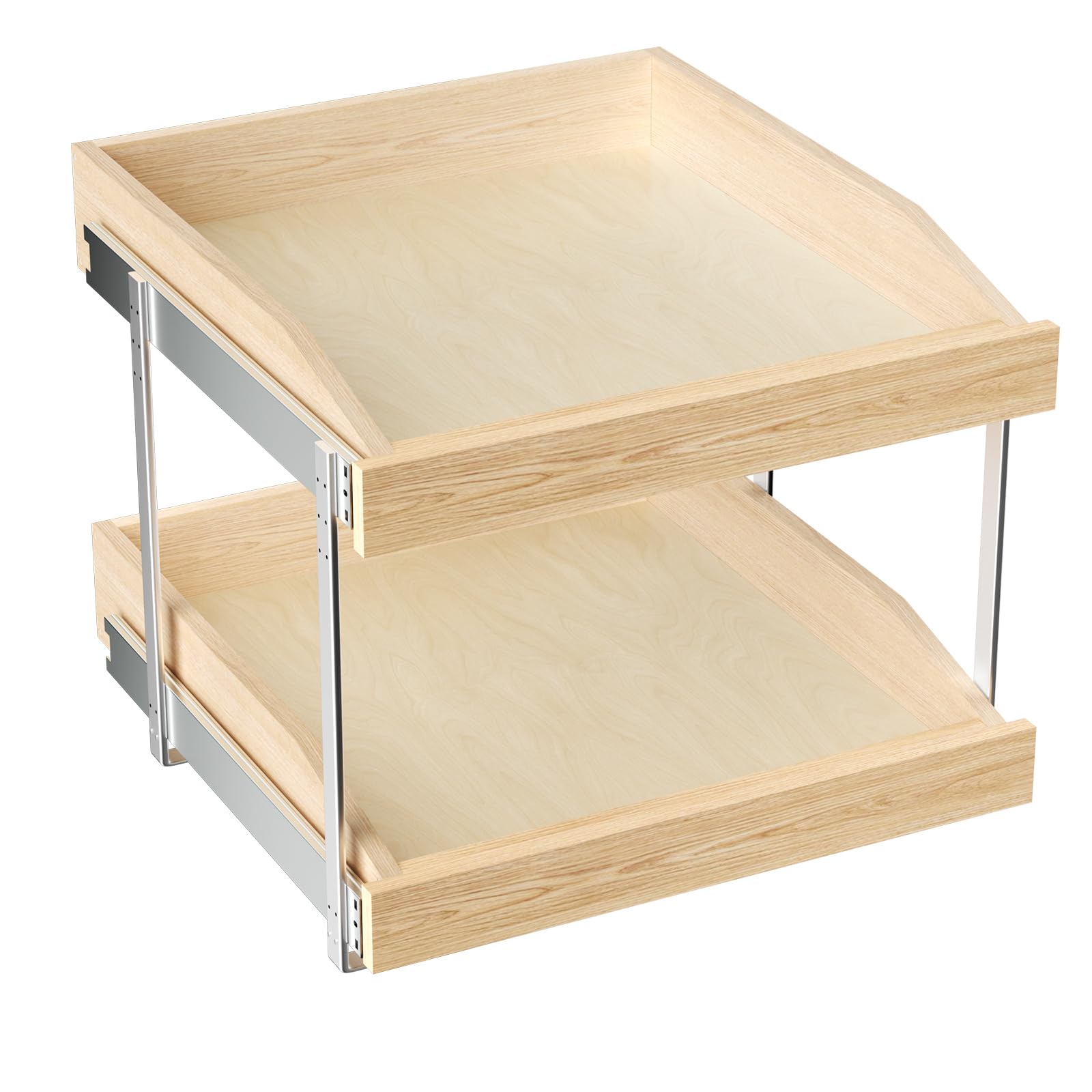 LOVMOR 2 Tier Pull-Out Cabinet Organizer 19.5