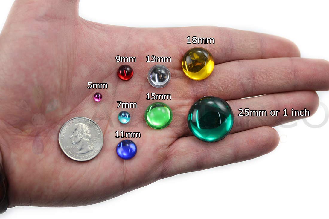15mm Round Flat Back Frosted Acrylic Cabochons - 25pcs Green Emerald Rhinestones for DIY Jewelry Making, Crafts, Costume Embellishments, Card Making & Cosplay Accessories - Perfect for Scrapbooking, Nail Art & Home Decor