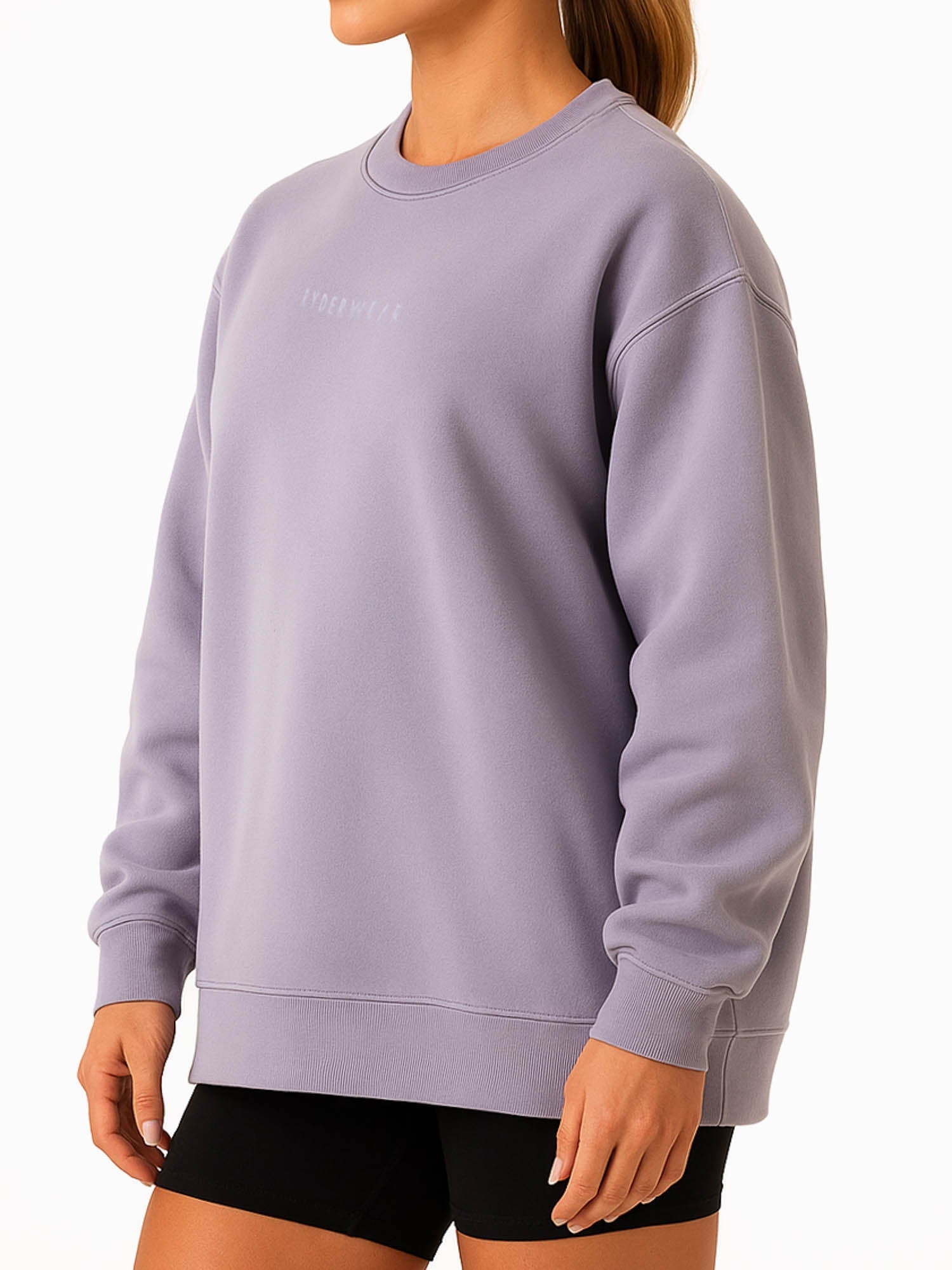 Cozy Lavender Boyfriend Pullover Sweater - Soft Oversized Knit Top for Women | Perfect for Casual Outings, Date Nights & Relaxing at Home