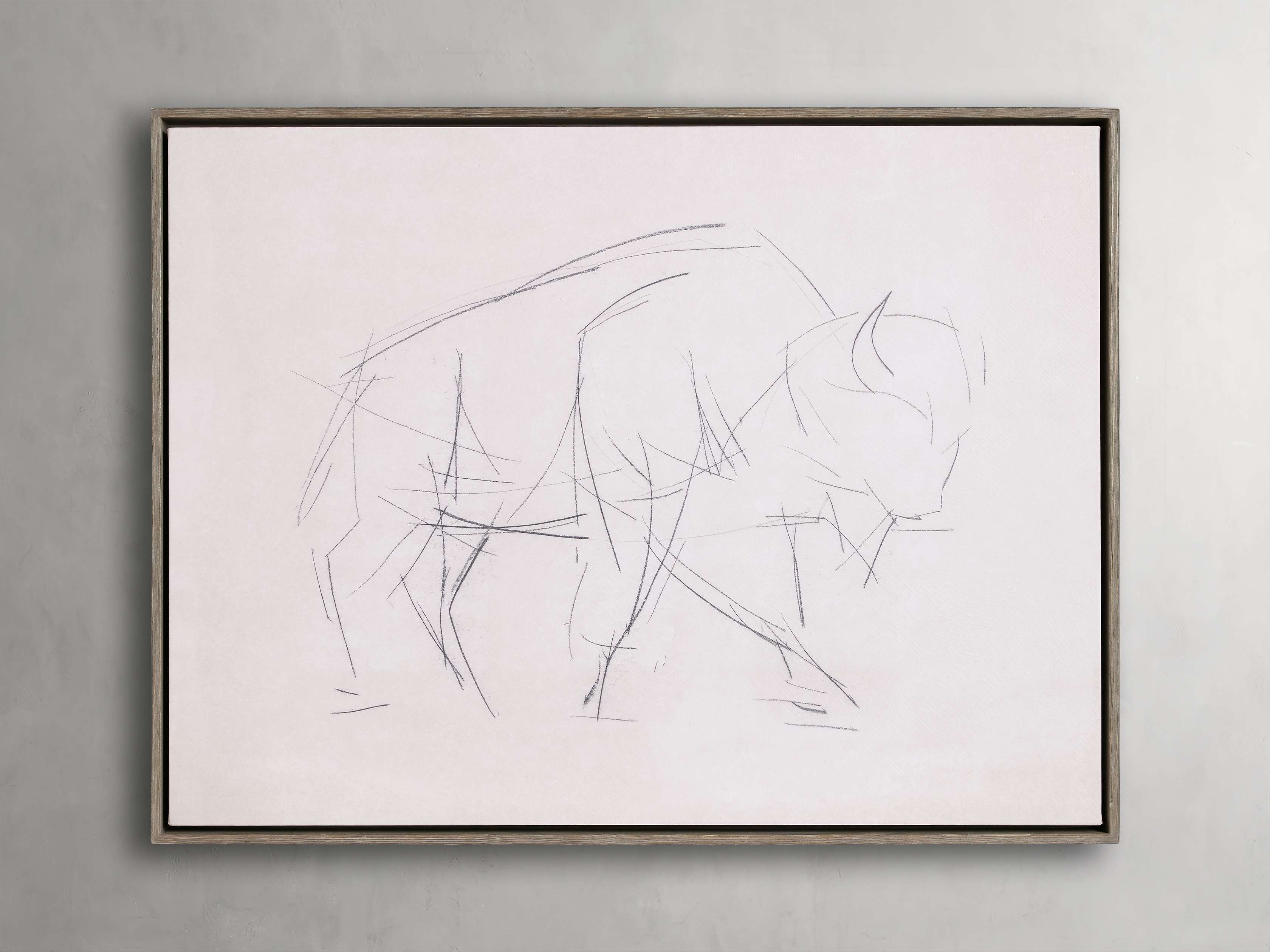 Bison Study Framed Print - Premium Wildlife Wall Art Decor for Living Room, Office & Cabin - Nature Inspired Home Decor for Animal Lovers & Rustic Interiors