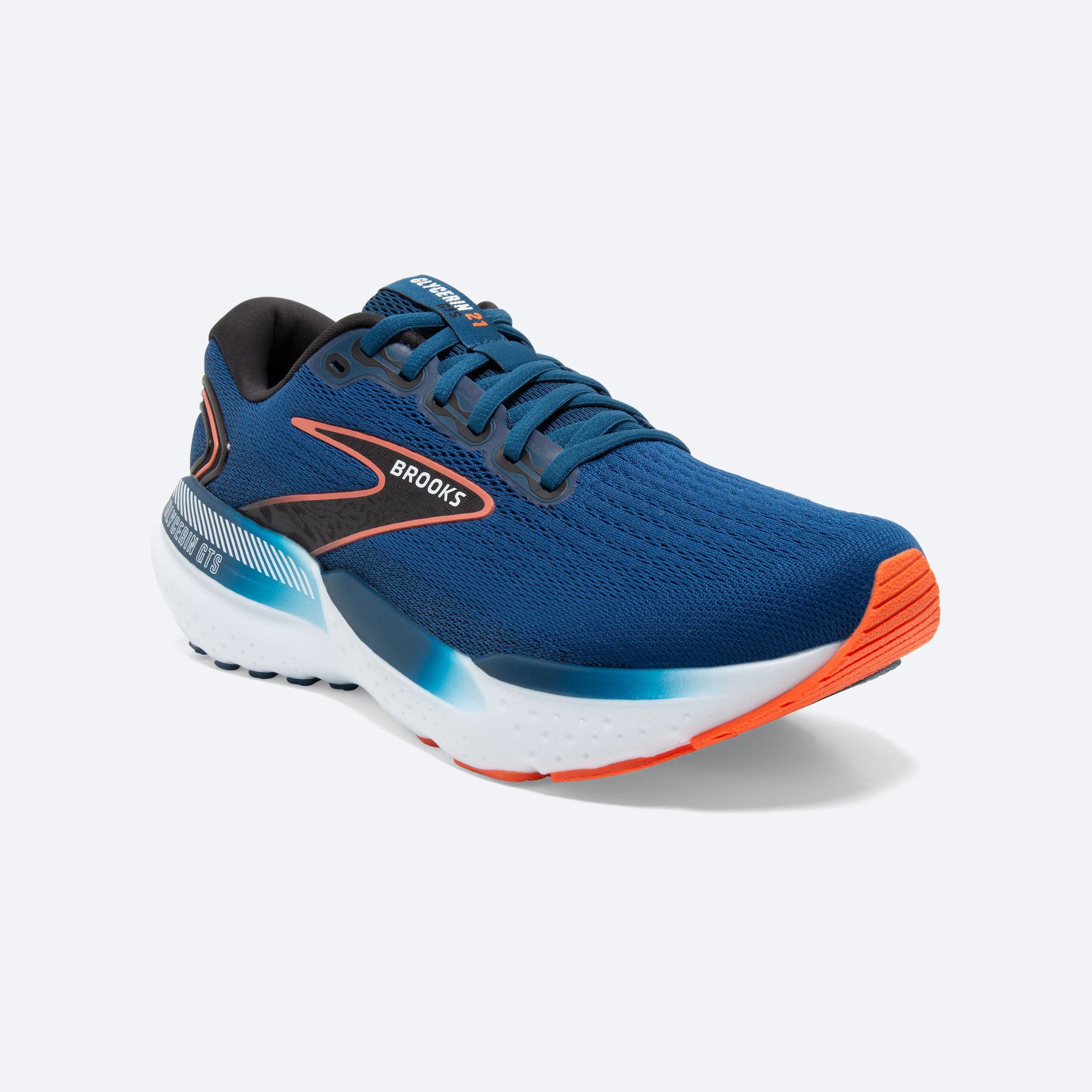 Brooks Glycerin GTS 21 Men's Running Shoes - Premium Cushioned Support for Marathon Training & Road Running