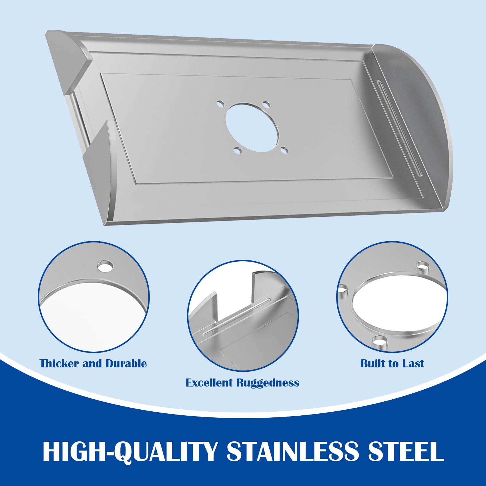 Pit Boss 1000 1100 Series Pellet Smoker Grill Heat Baffle Diffuser Plate Replacement - Heavy Duty Steel Heat Shield Accessories for Austin XL - Perfect for BBQ Smoking, Grilling & Outdoor Cooking