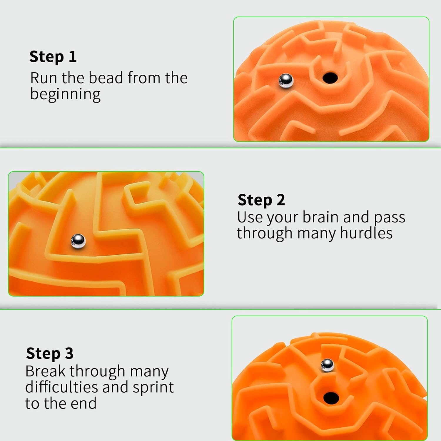 3D Gravity Maze Ball Puzzle Toy - Brain Teaser Game for Kids, Teens & Adults | Educational STEM Toy for Memory & Sequential Skills | Perfect for Carnival Prizes, Party Favors & Family Game Night