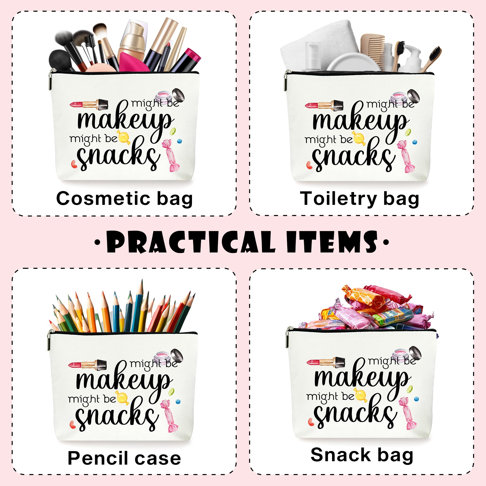 Funny Makeup Bag - Cosmetic Pouch for Women & Teens - Cute Gift for Birthday, Christmas, Mother's Day - Perfect for Mom, Sister, Wife, Grandma, Daughter, Teacher & Coworker - Great for Travel, Gym & Daily Makeup Storage