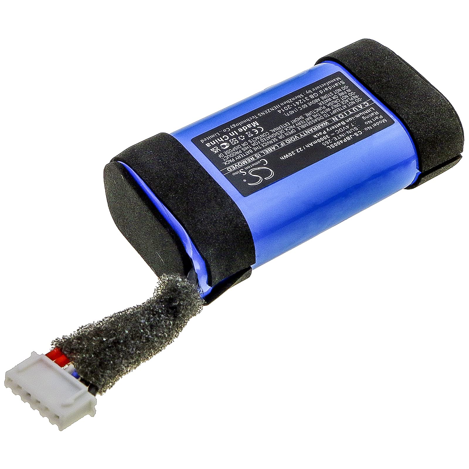 JBL PartyBox On-The-Go Replacement Battery 7.4V 3000mAh - Long Lasting Power Supply for Outdoor Parties, Camping & Portable Speakers