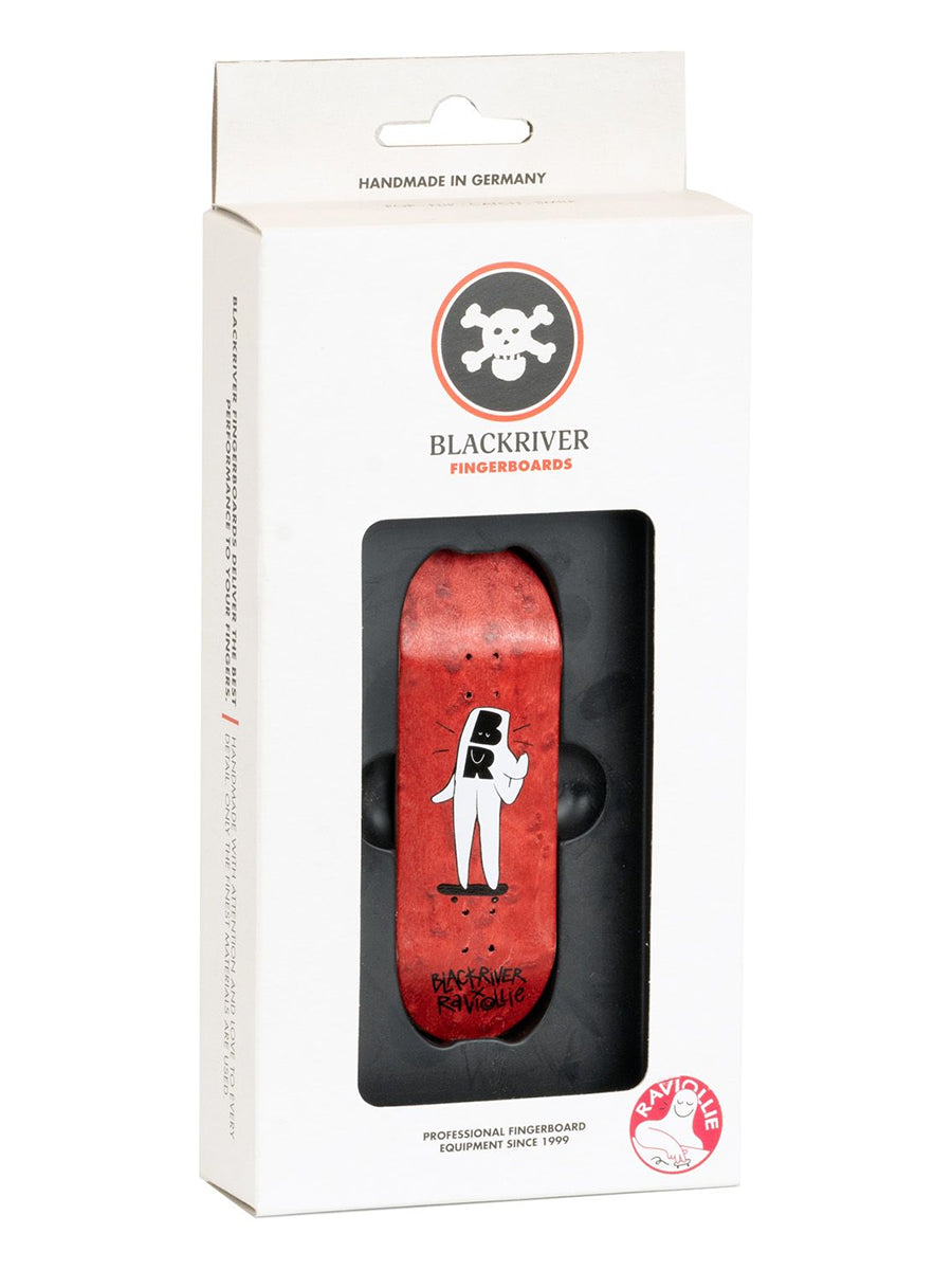 Blackriver Fingerboard Deck - Professional BR Hand Fingerboard Skateboard for Tricks & Stunts - Perfect for Skateboard Enthusiasts & Collectors - Indoor & Outdoor Use
