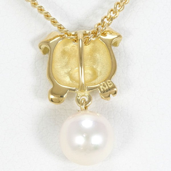 18K Yellow Gold Pearl Necklace for Women - Elegant & Timeless Jewelry Gift for Anniversary, Wedding, Birthday | Perfect for Formal Events & Special Occasions