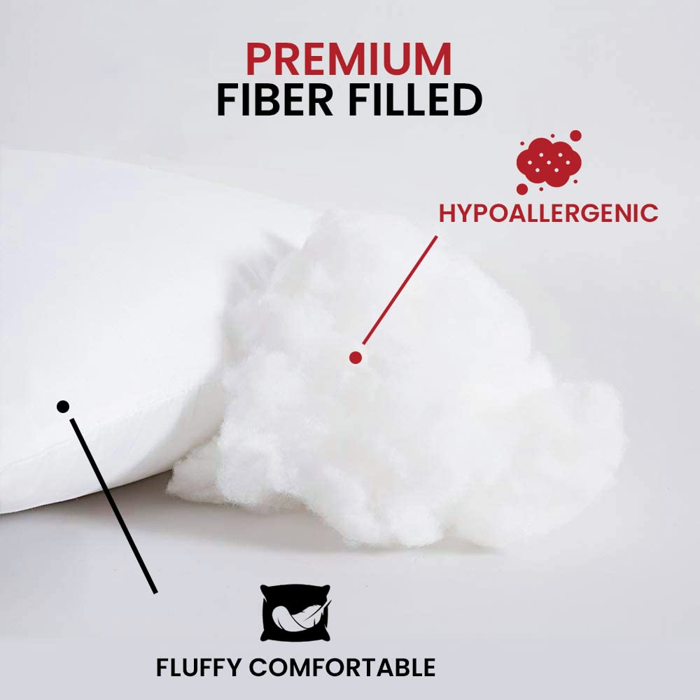 Belem Gel Fiber Hotel Collection 20x28 Inch Queen Size Bulk Pillows - 12 Pack Down Alternative Pillows with 100% Cotton Cover | Ultra Soft Bed Pillows for Hotels, Resorts, Airbnb | Perfect for Guest Rooms, Luxury Accommodations and Home Use
