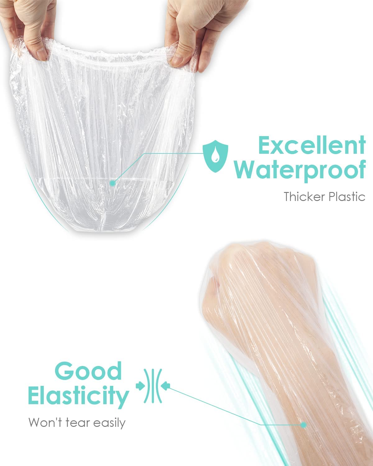 50PCS Disposable Shower Caps for Travel & Spa | One Size Fits All | Hotel & Home Hair Care Essentials | Deep Conditioning & Cleaning Supplies | Perfect for Hotels, Gyms, Salons & Home Use